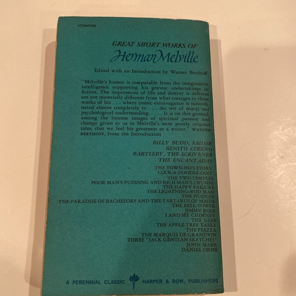 “Great Short Works of Herman Melville,” Paperback - Picture 3 of 3